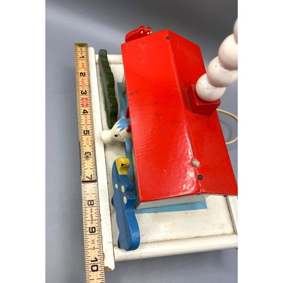 Vtg Noahs Ark Wooden Nursery Lamp Animals DOES NOT WORK - Picture 7 of 9